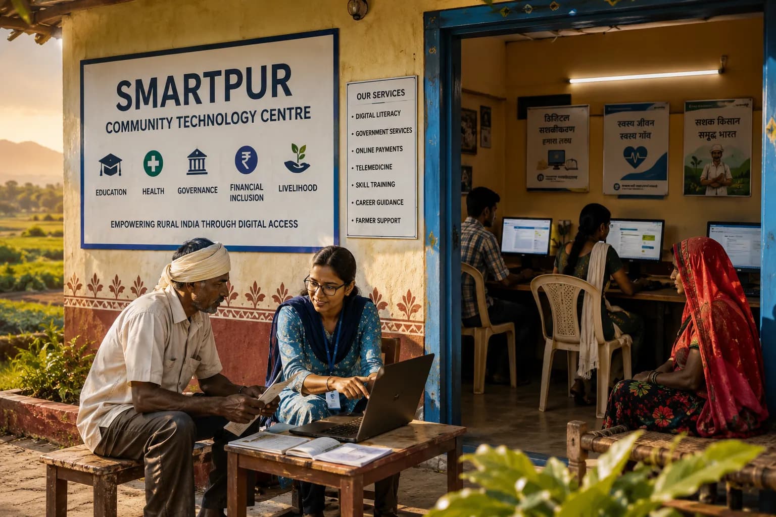 How Community Technology Centres Are Transforming Rural India: The Smartpur Model for Inclusive Digital Development